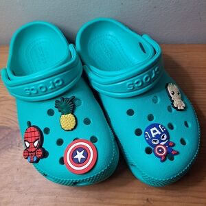 CROCS Kids' Teal with Fun Charms
